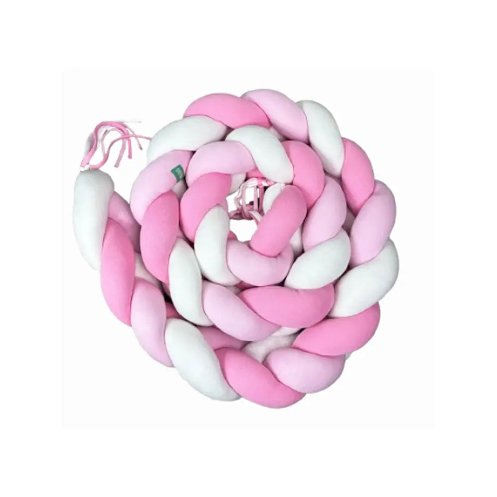 Babymat Tour de Lit Tressé - Rose