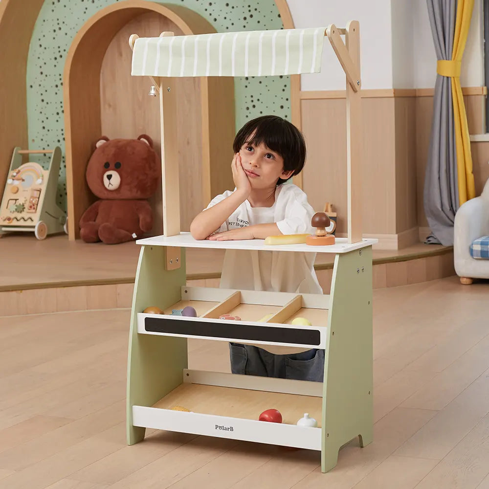 Viga Toys PolarB Market en Bois 3A+