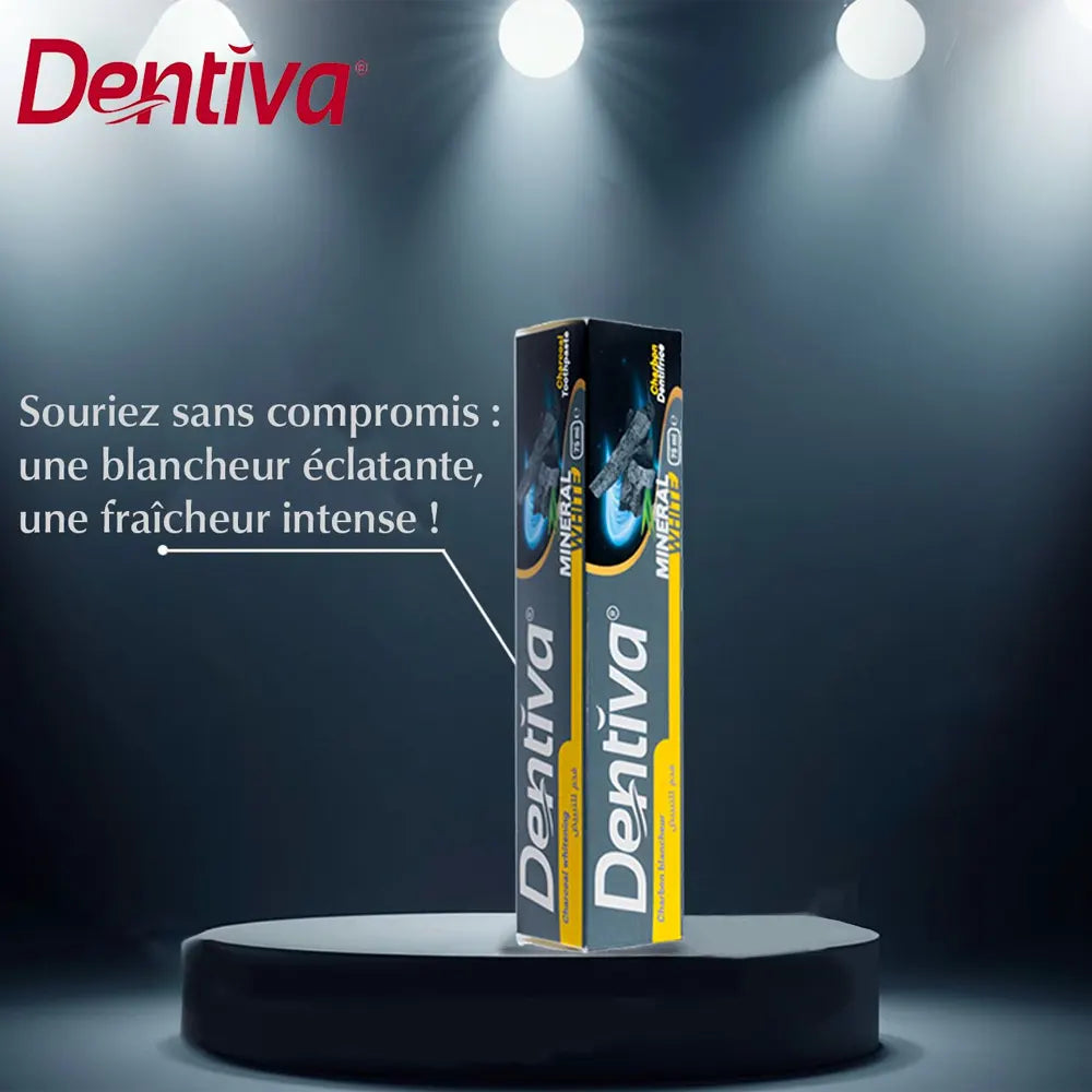Dentiva Pasta de dientes blanqueadora con carbón activado - 75 ml