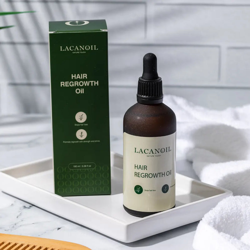 Lacanoil Aceite para el crecimiento del cabello, tratamiento capilar natural y marroquí - 100ml