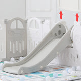 Parc Pliable (151x188cm) + Toboggan + Balançoire + Tapis - Voiture Gris