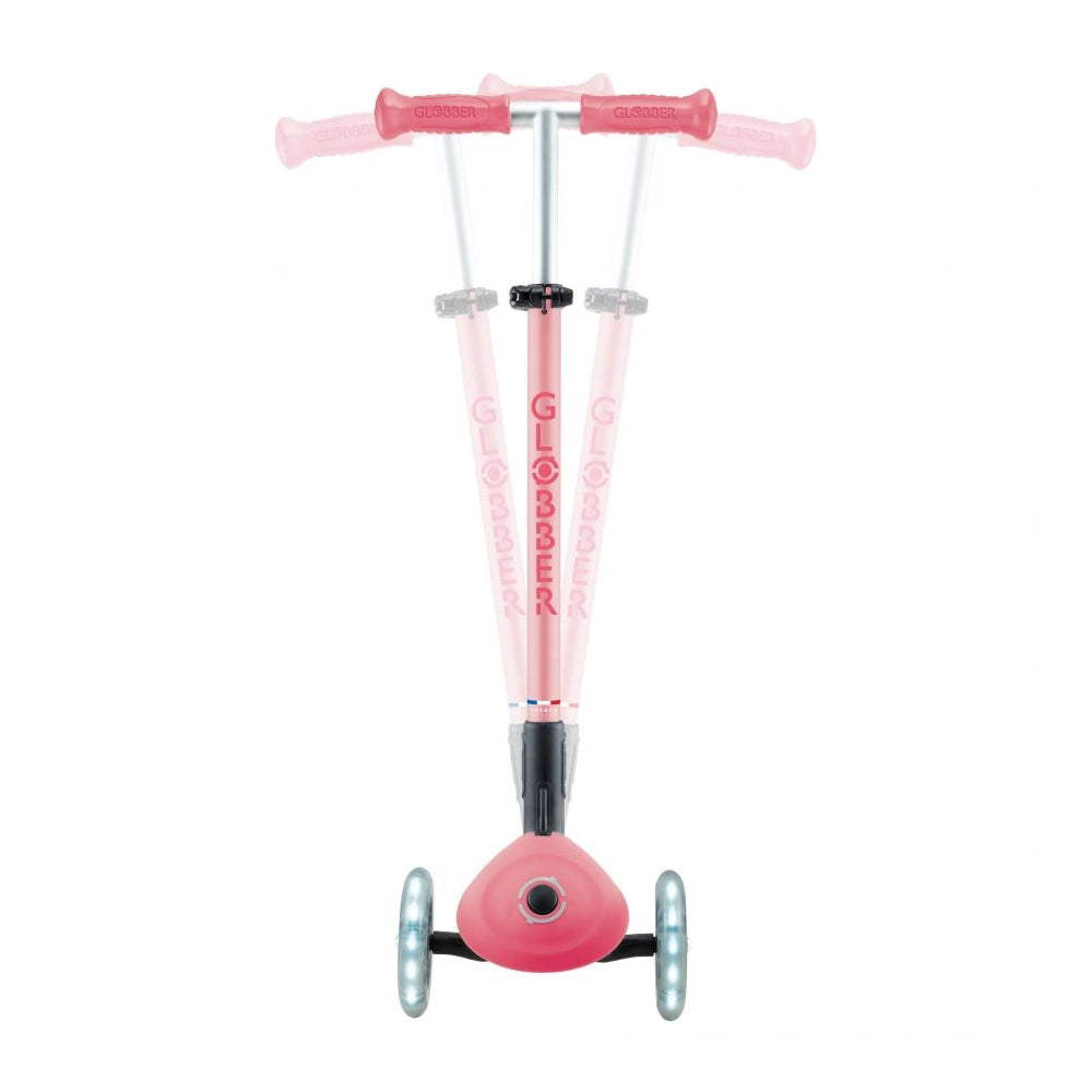 Globber Trottinette Primo Pliable Plus Lights - Rose Pastel