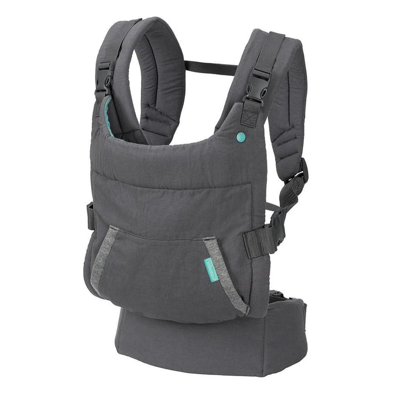 Infantino Cuddle Up Hooded Baby Carrier - Grey