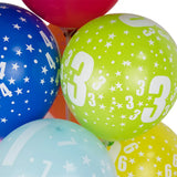 Set of 6 Printed Latex Balloons 9-30cm