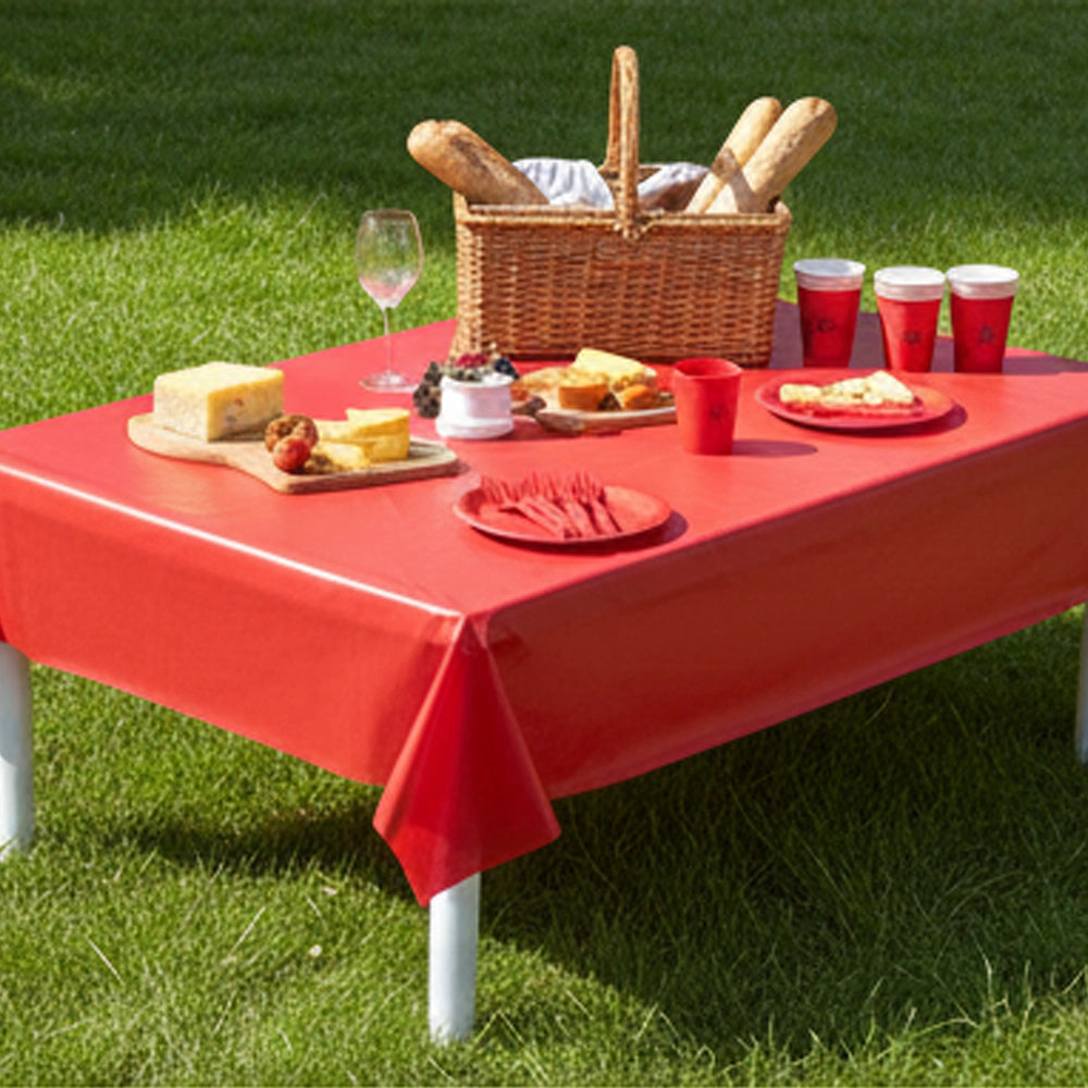 Nappe de Table Rouge – 137 × 274 cm