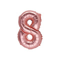 Globo de Número 8 Oro Rosa – 86cm