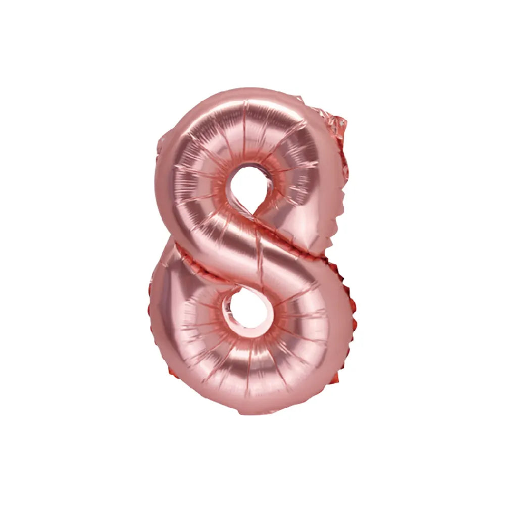 Ballon Chiffre 8 Rose Gold – 86cm