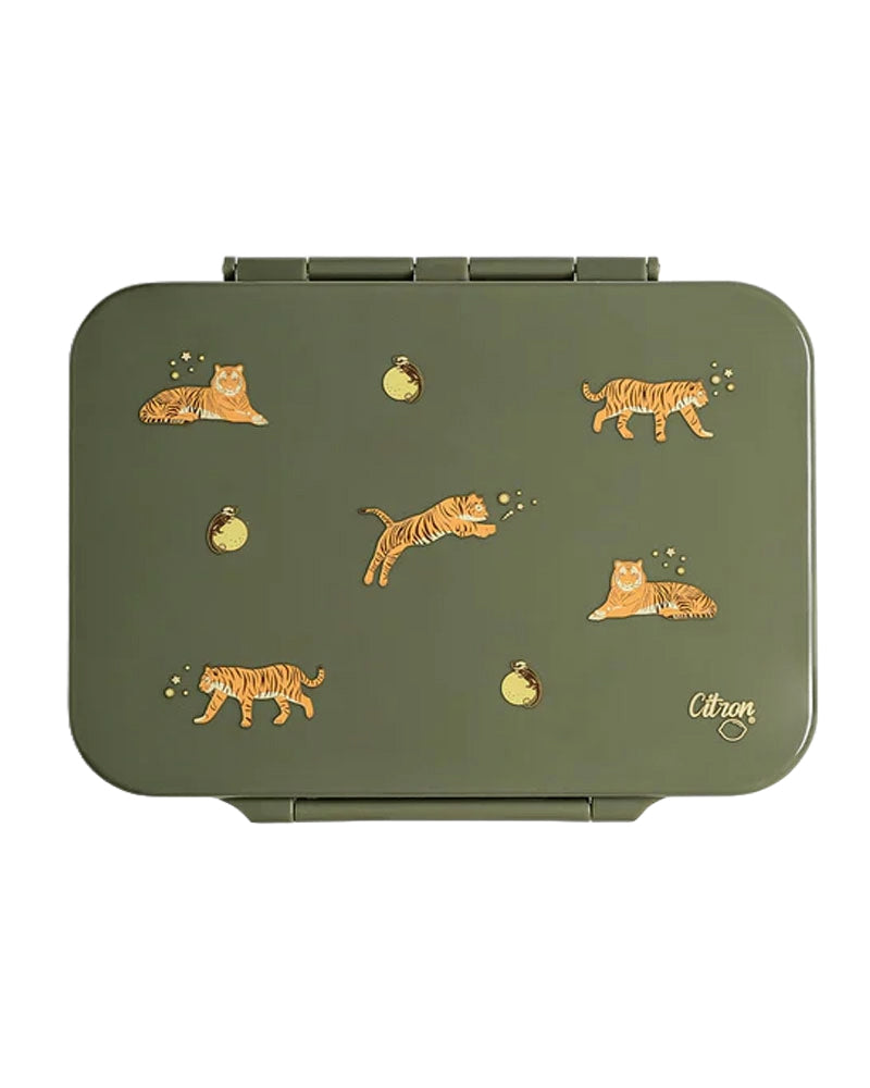 Citron Tritan 4-Compartment Lunchbox - Tiger