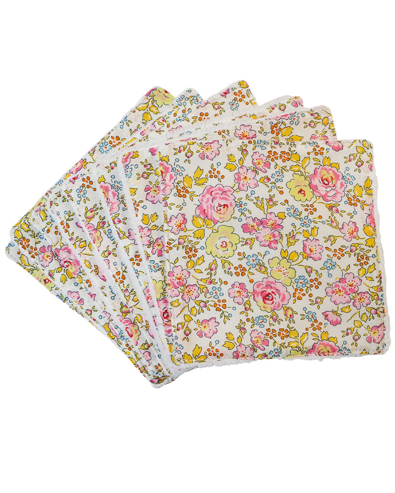 Paquete de 8 toallitas Bambidou - Liberty Félicité Rose