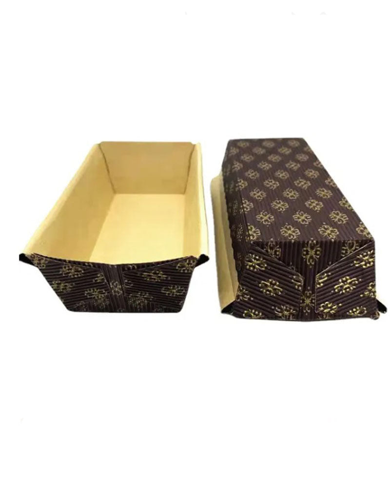Molde de Papel Rectangular Marrón 29 x 11 cm (Grande)