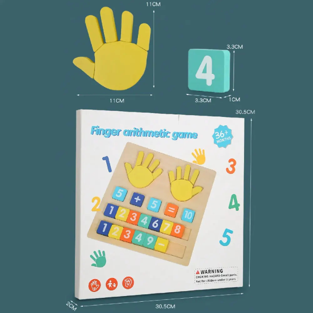 Jeu d’Apprentissage des Mathématiques en Bois - 3A+