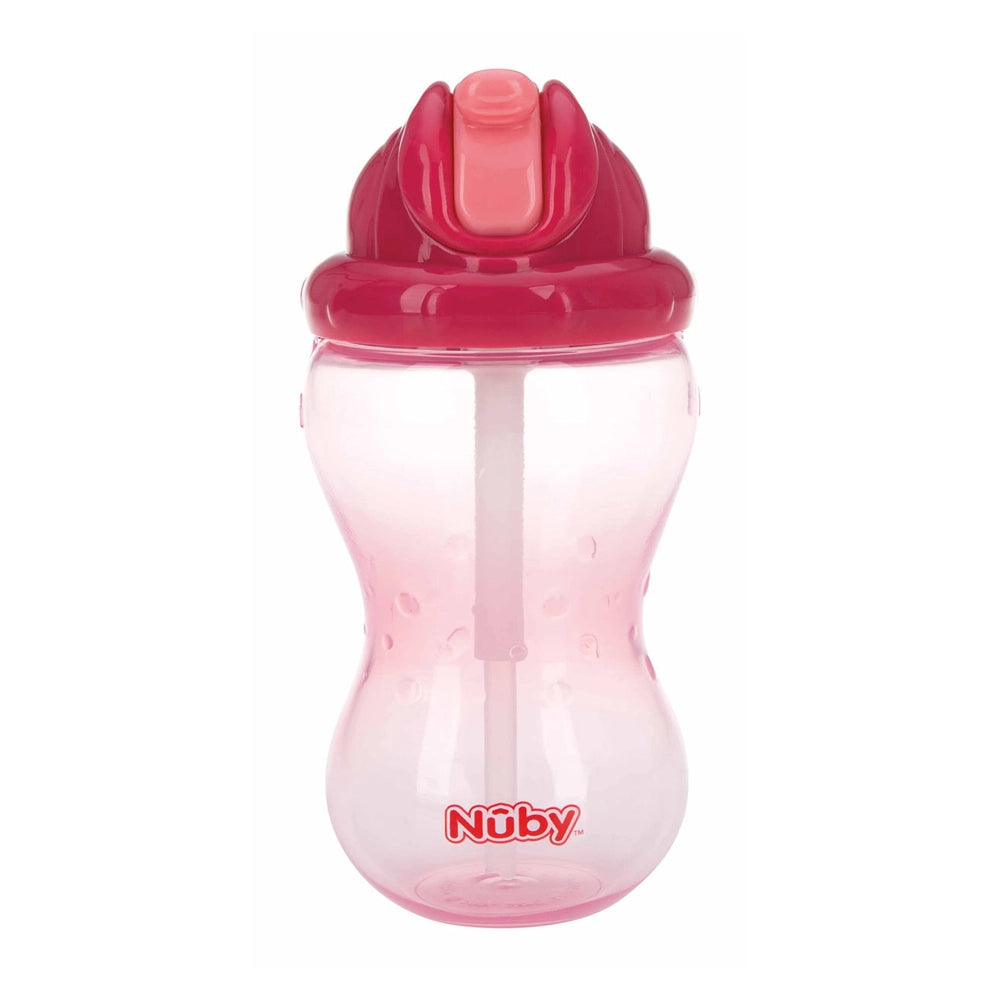 Nûby Gobelet à Paille Anti-Goutte Flip-It 300ml 12M+ - Rose