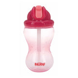 Nûby Gobelet à Paille Anti-Goutte Flip-It 300ml 12M+ - Rose