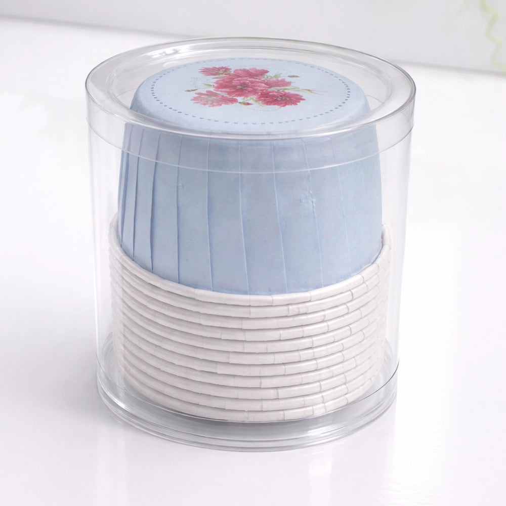 Moule en Papier Cupcake x12 - Bleu Ciel