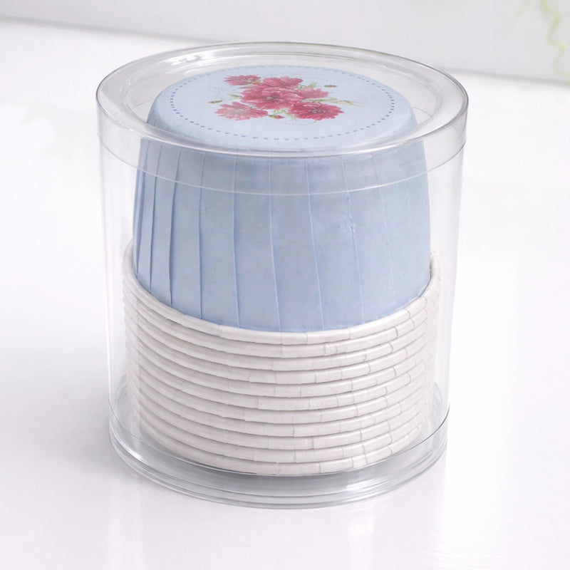 Molde de Papel para Cupcakes x12 - Azul Cielo