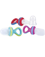 Nûby Grignoteur Nibber pour Fruits & Légumes & Biscuits 6M+ - Vert & Bleu Ciel