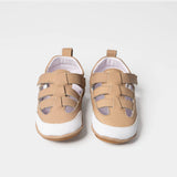 Cuteshez Sandales Premiers Pas en Cuir Souple - Beige