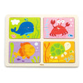 Viga Toys Puzzle en Bois Océan 4en1 18M+