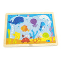 Viga Toys Puzzle Océano de Madera de 24 Piezas 24M+