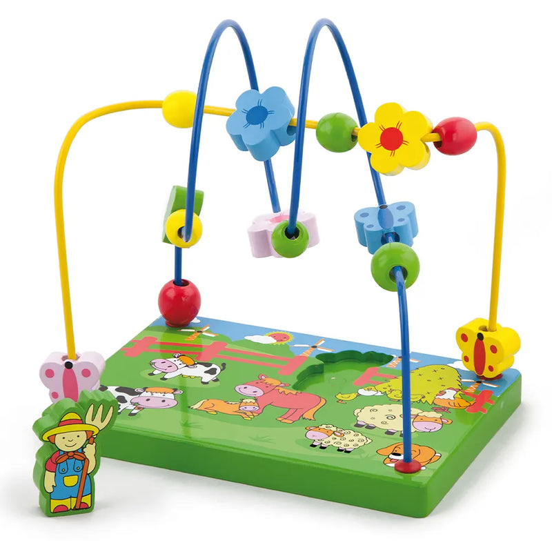 Viga Toys Laberinto de Cuentas de la Granja - 12M+