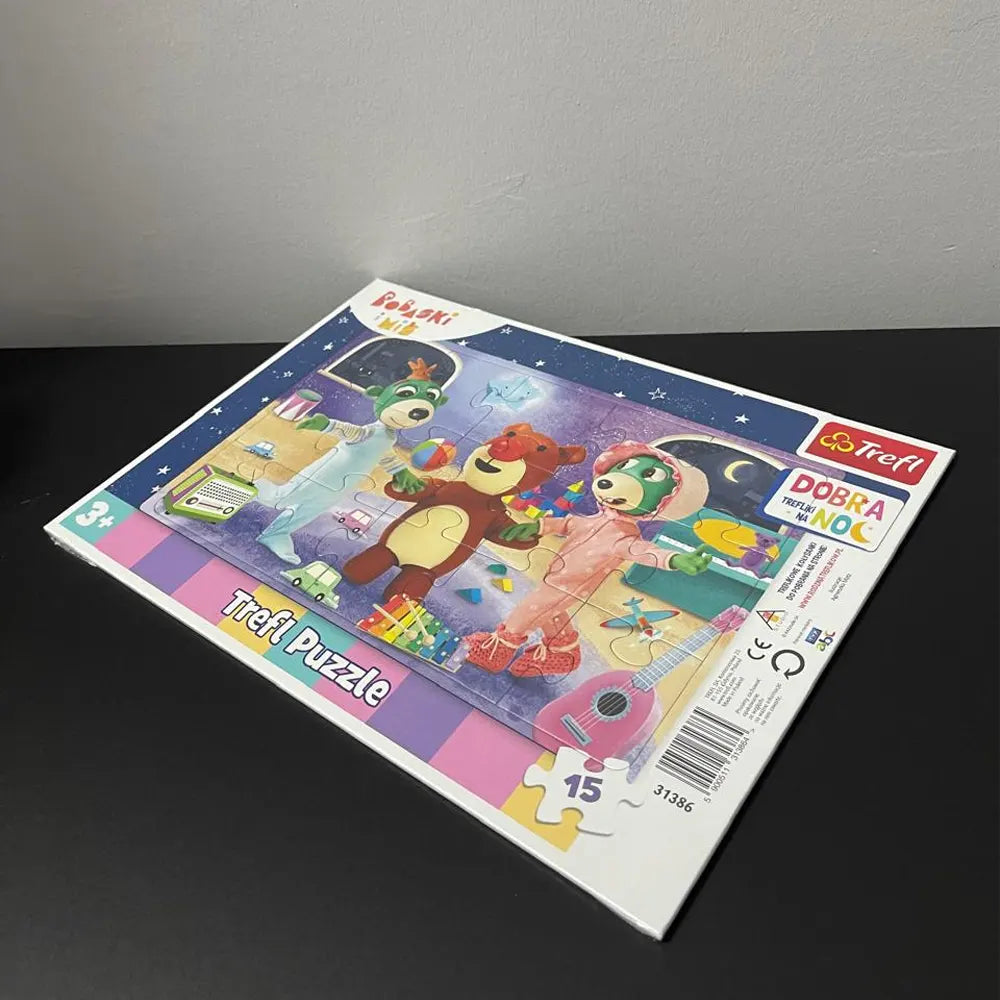 Trefl Puzzle La famille Treflik Il est Temps de Dormir 15 Pièces - 3A+