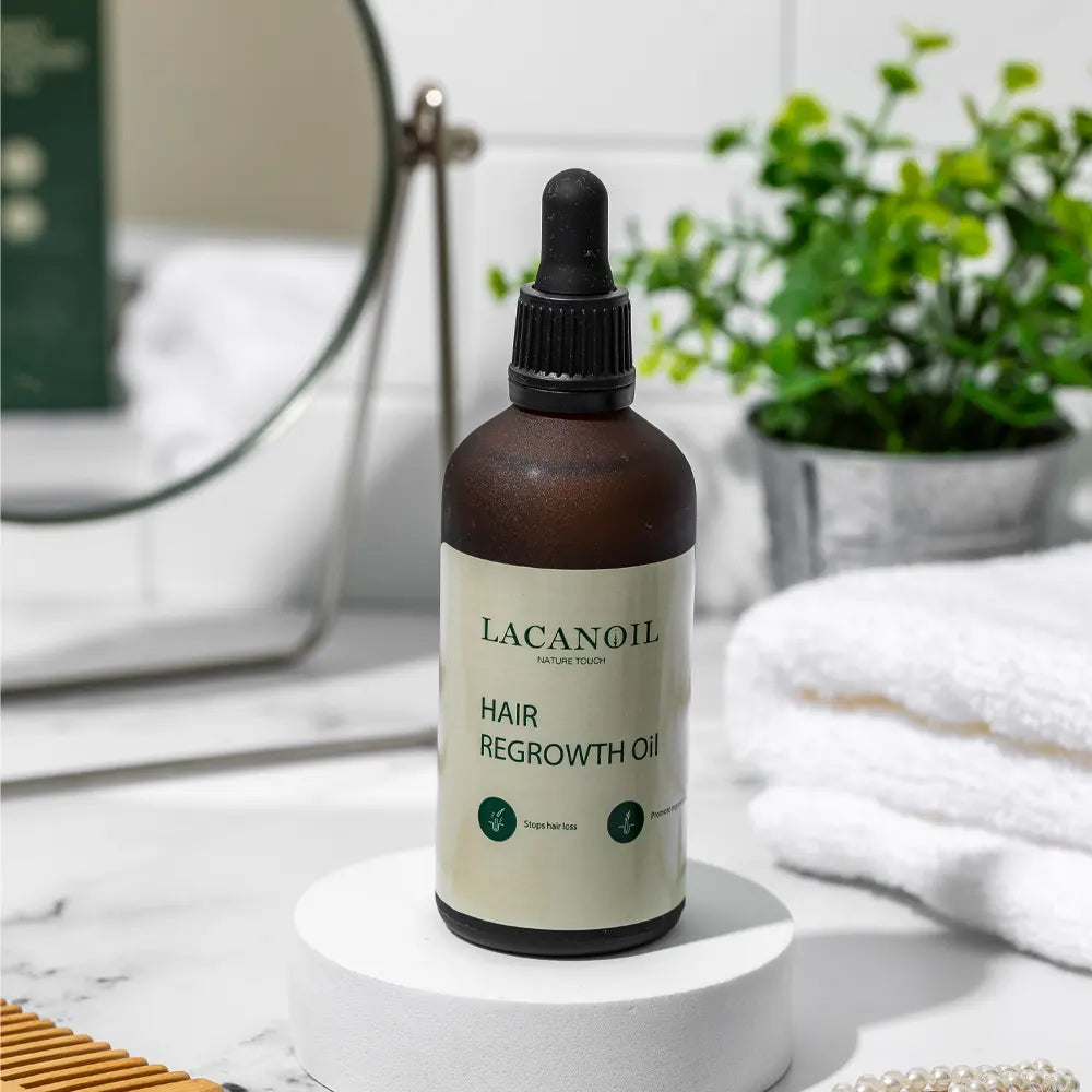 Lacanoil Aceite para el crecimiento del cabello, tratamiento capilar natural y marroquí - 100ml