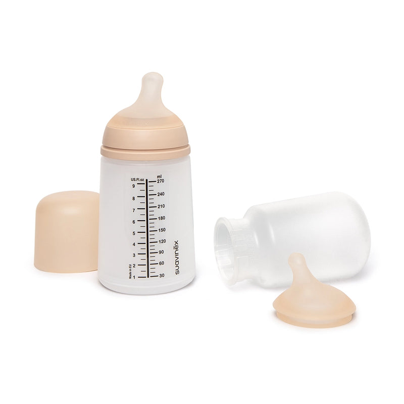Suavinex Zero Zero Set Anti-Colic Baby Bottle 270ml & Teat & Replacement Silicone Bag