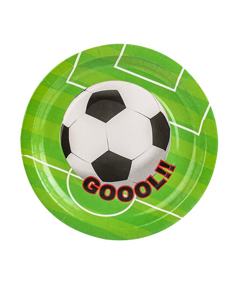 Pack of 10 Paper Plates - Football