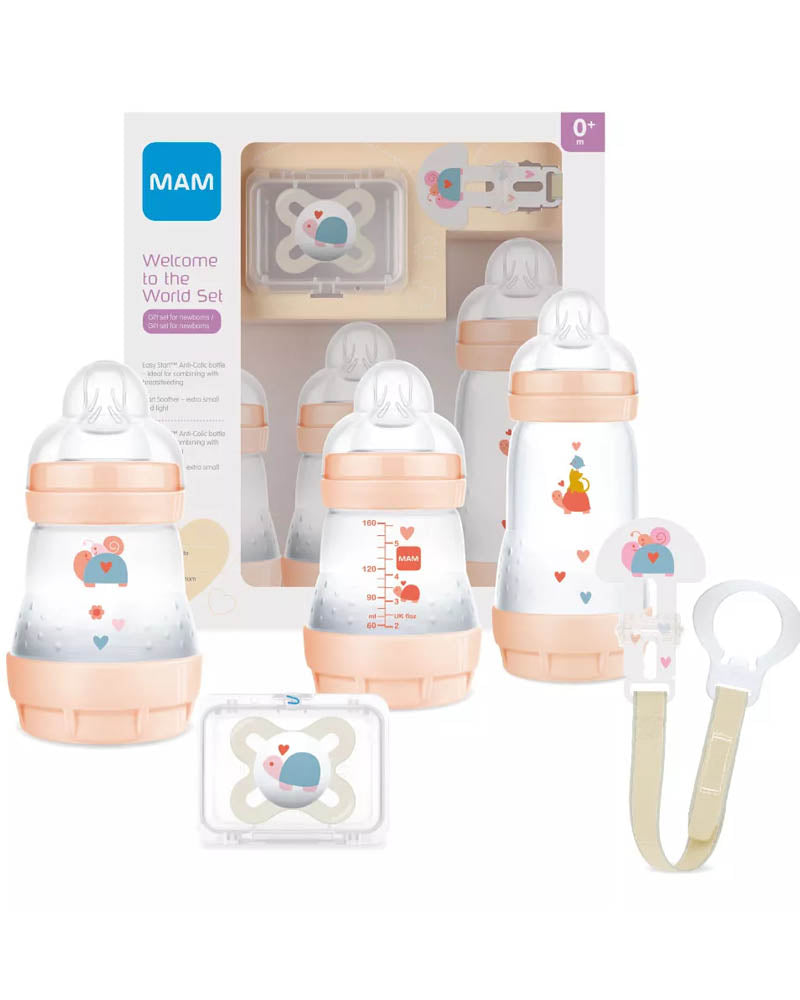 Coffret cadeau Nouveau-né MAM - Corail
