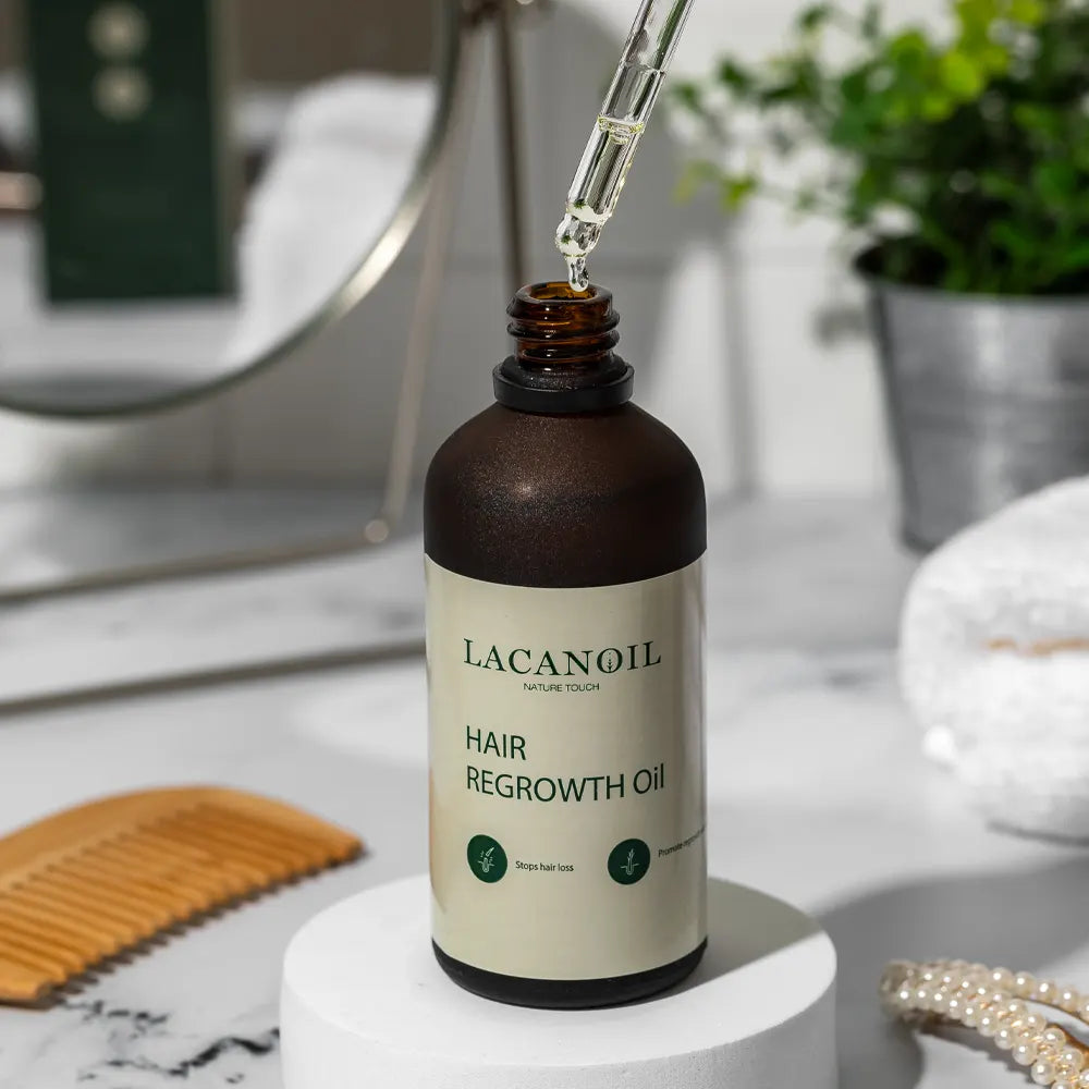 Lacanoil Aceite para el crecimiento del cabello, tratamiento capilar natural y marroquí - 100ml