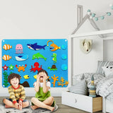 Tapiz de pared educativo de fieltro - Temática marina - 3A+