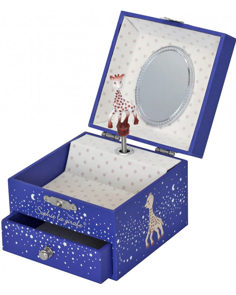 Caja de música Trousselier Sophie La Girafe Cubo fosforescente - Azul