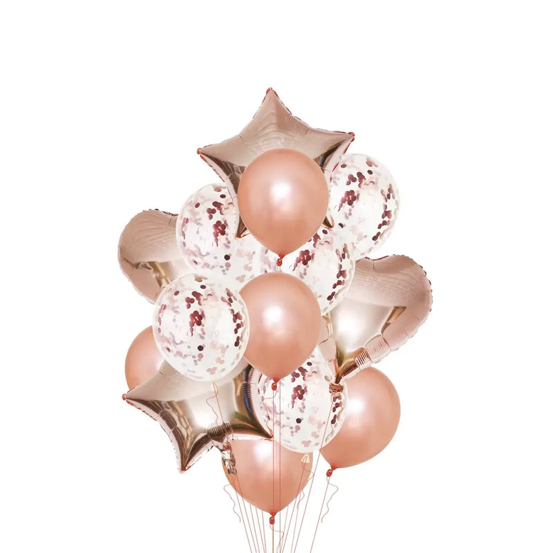 Pack of 14 Party Balloons - Peach