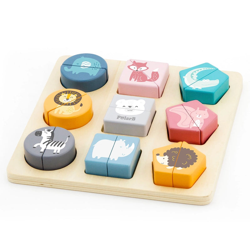 Viga Toys PolarB Puzzle de Blocs de Formes 18M+