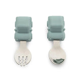 Citron Learning Spoon & Fork Set – Vehicles