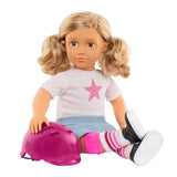 Our Generation Poupée Skateur Posable & Livre d'Histoires 46cm 3A+ - Ollie
