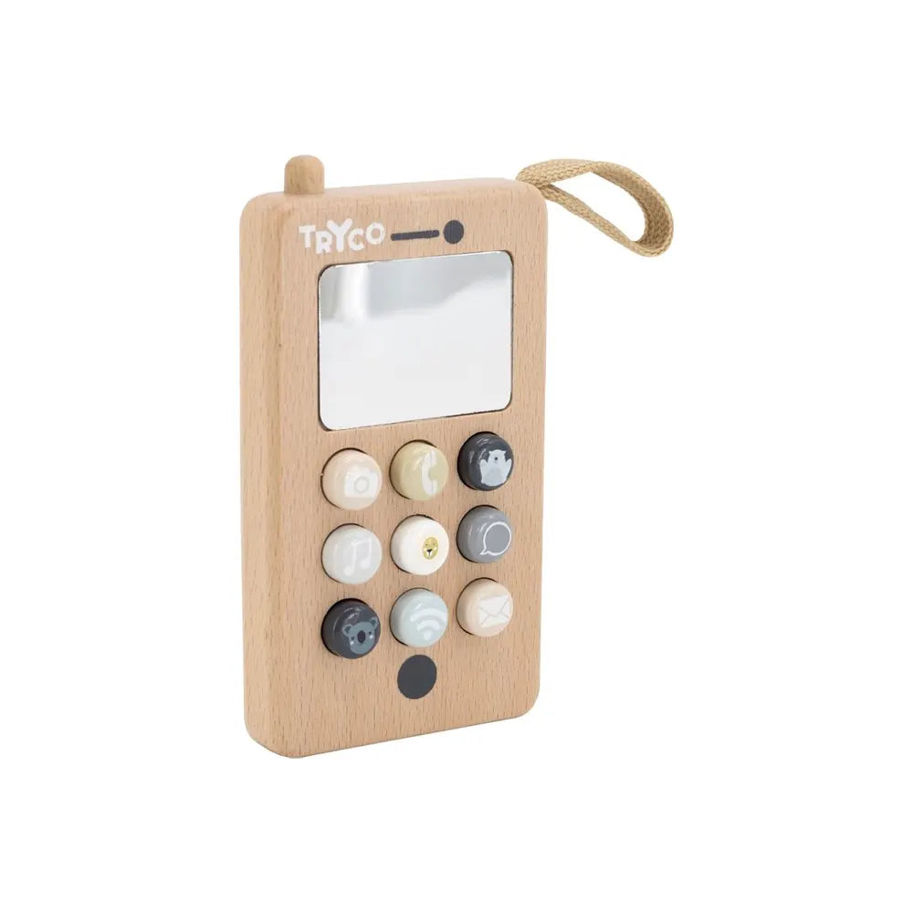 Teléfono de madera Tryco