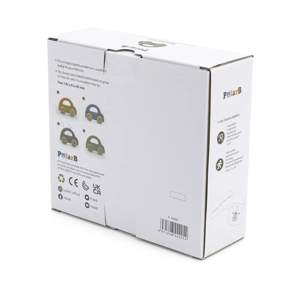 Viga Toys PolarB Voiture à Poussr en Bois 6M+ - Beige