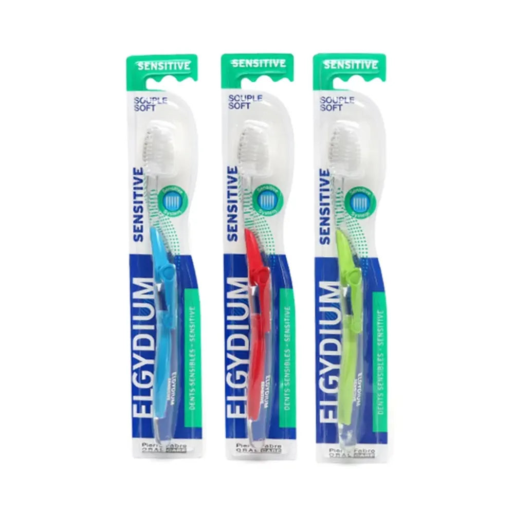 Elgydium Sensitive Brosse à Dents Souple - Rouge
