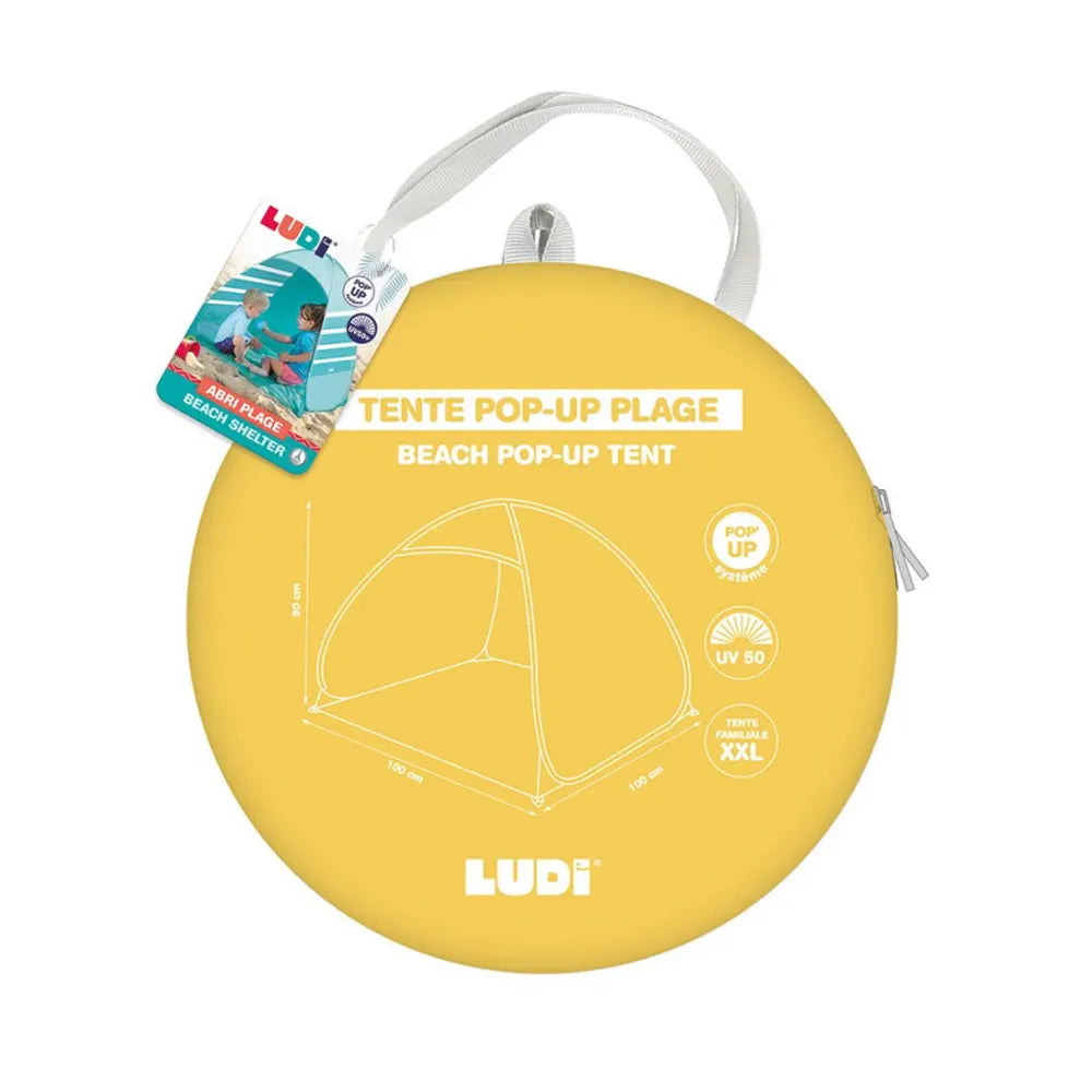 Ludi Tente Anti-UV Abri de Plage - Jaune
