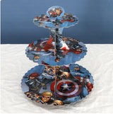 Support à Gâteaux en Papier Pliable - Captain America