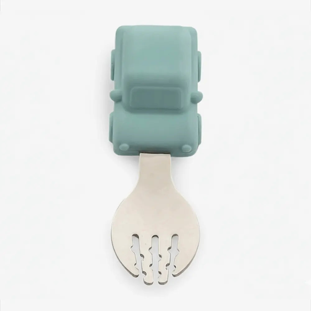 Citron Learning Spoon & Fork Set – Vehicles