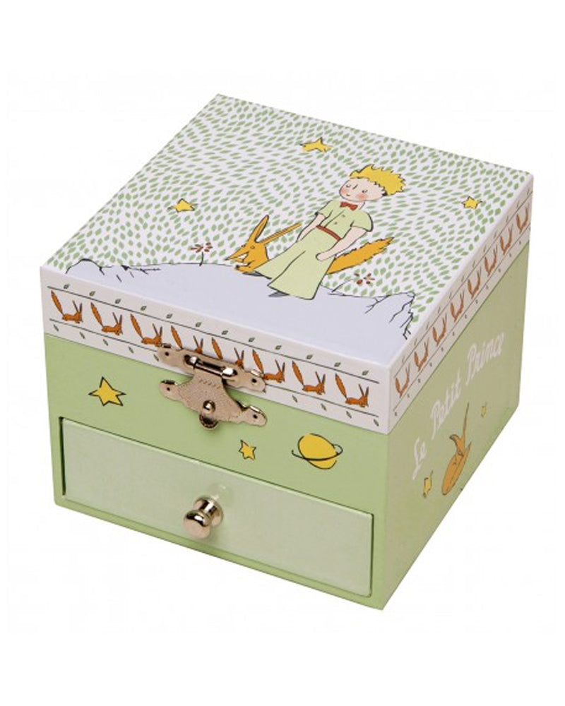 Trousselier Boite à Musique Cube Phosphorescent Petit Prince - Vert