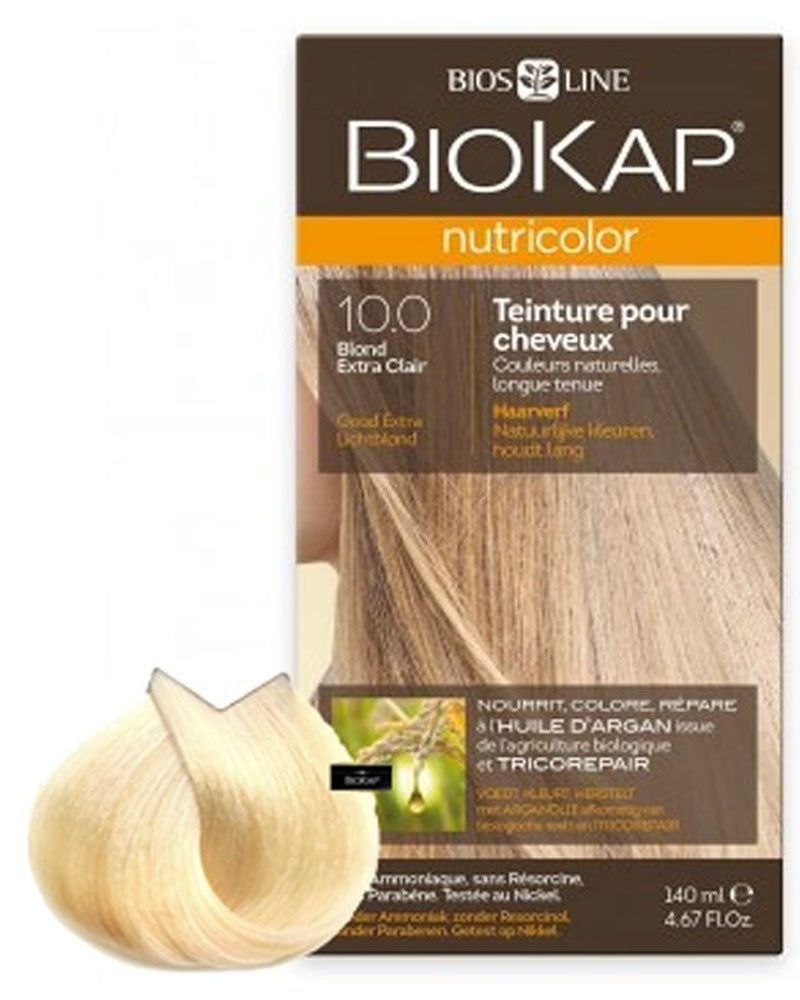 Tinte para el cabello Biokap 140 ml 10.0 - Rubio extra claro