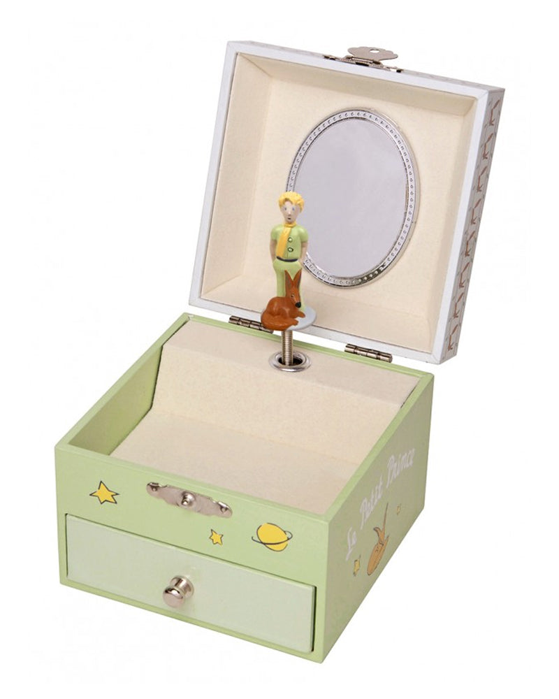Trousselier Boite à Musique Cube Phosphorescent Petit Prince - Vert