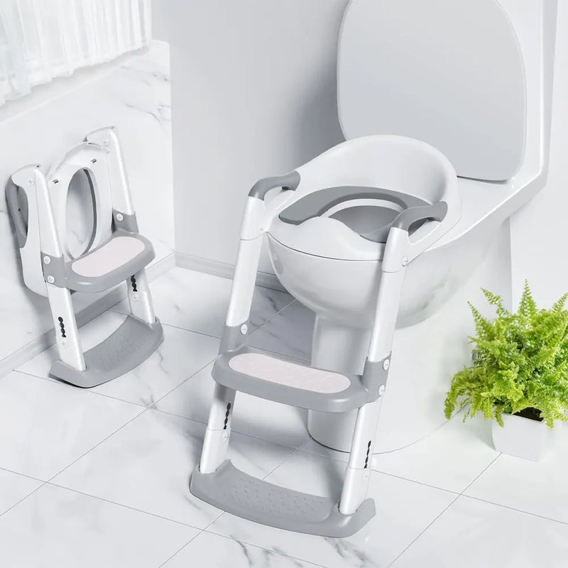 Foldable Toilet Trainer with Ladder
