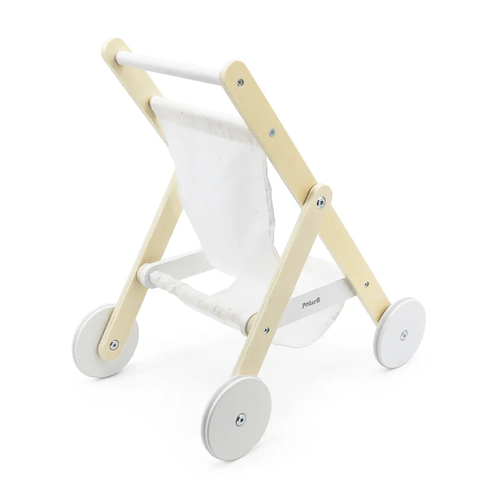 Viga Toys PolarB Poussette en Bois pour Poupée 3A+