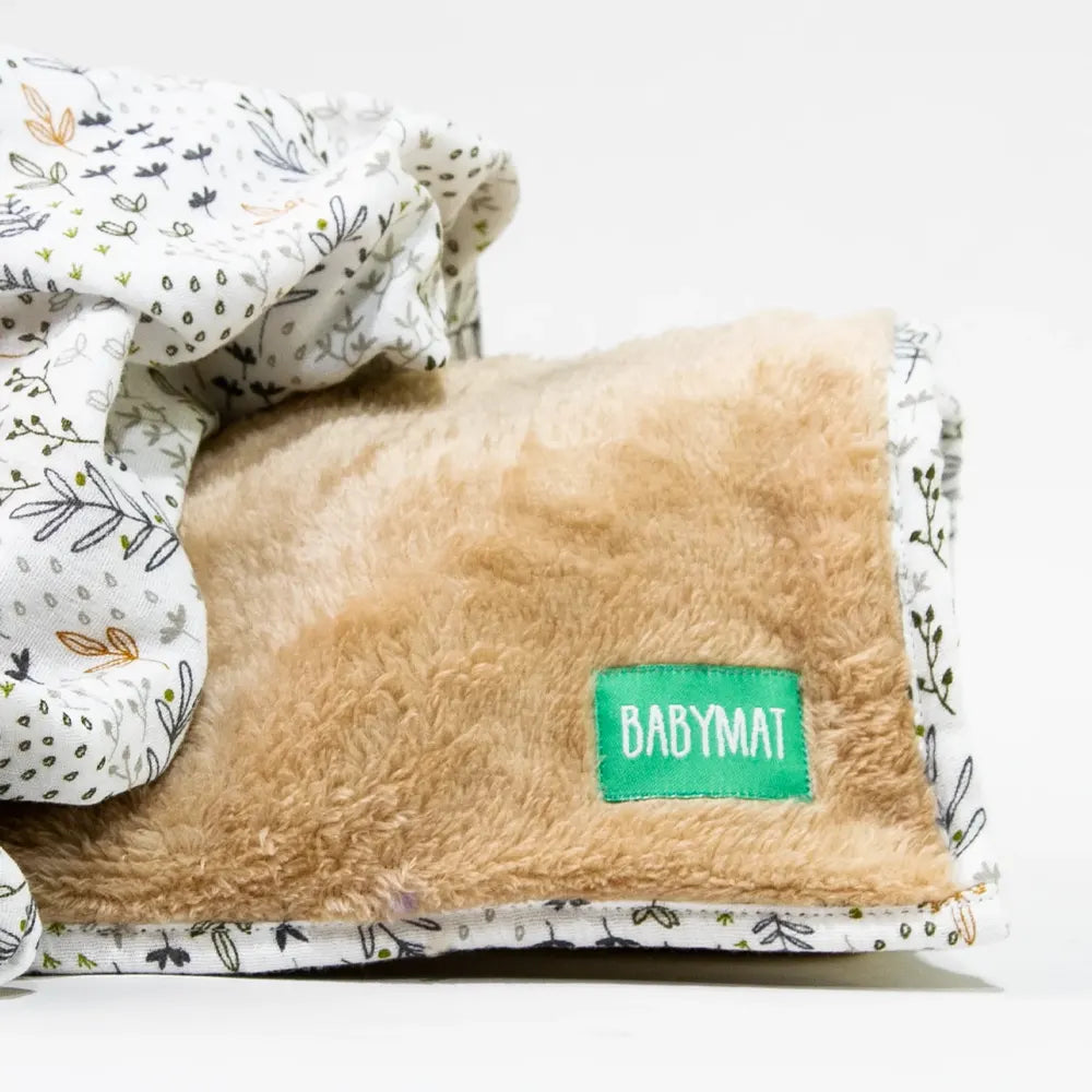 Babymat Manta de otoño-invierno 100x80 cm - Beige