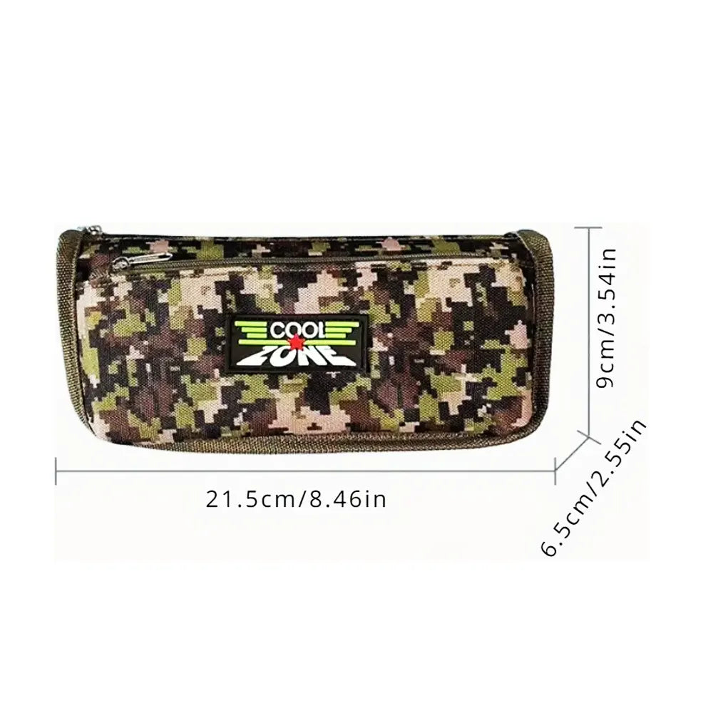 Large Capacity Camouflage Pencil Case