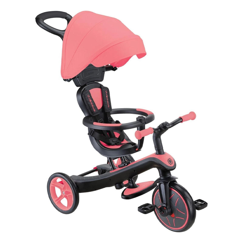 Globber Explorer 4 in 1 Tricycle - Pink - 10M+